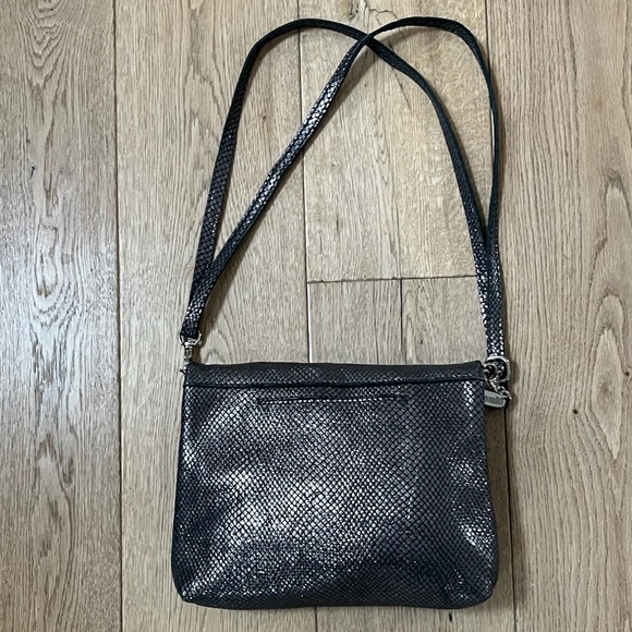 HAMMITT  GUNMETAL METALLIC CROSSBODY SHOIULDER BAG BRAND NEW! - Picture 7 of 8